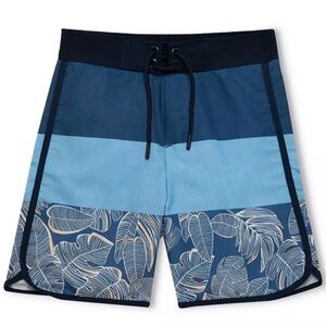 Abercrombie & Fitch Navy and Light Blue Board Shorts